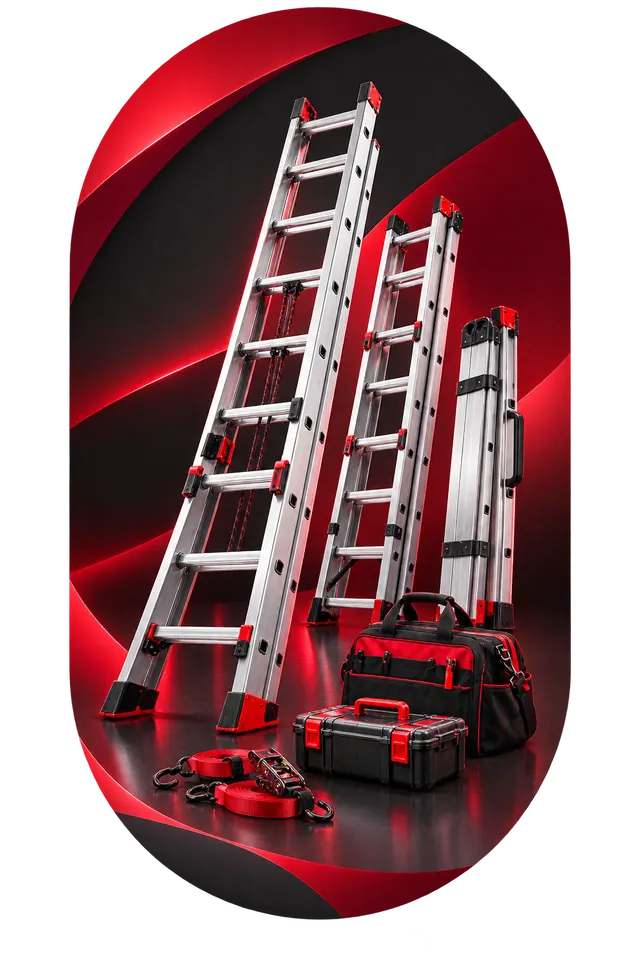 Escadas para visita tecnica