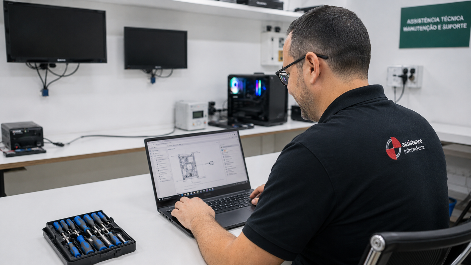 Servidor virtualizado com Hyper-V configurado pela Assistence Informática